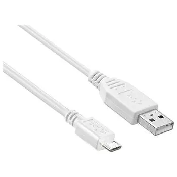 PremiumCord Kabel micro USB 2.0, A-B 5m, bílá