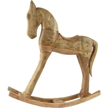 Vánoční dekorace Vánoční dekorace dřevěný houpací kůň, 71x13x76 cm