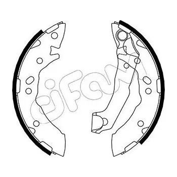 Auto-moto Sada brzdových čelistí CIFAM 153-168