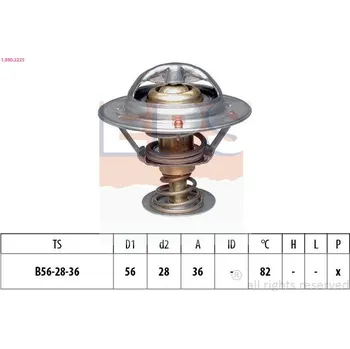 Chladič motoru Termostat, chladivo EPS 1.880.222S
