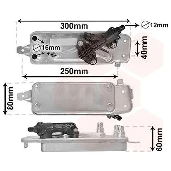 Chladič oleje, automatická převodovka VAN WEZEL 06013708