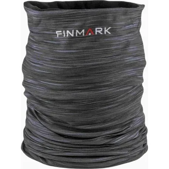 Šátek Multifunkční šátek Finmark MULTIFUNCTIONAL SCARF WITH FLEECE OS Tmavě šedá, Šedá, Bílá