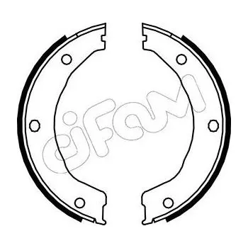 Lanko parkovací brzdy Sada brzdových čelistí, parkovací brzda CIFAM 153-145