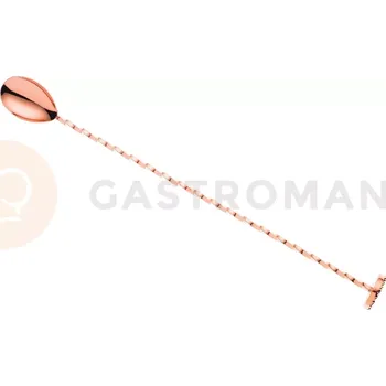 Příbor Barmanská lžíce s pěchovadlem, 300 mm, měď | BARFLY, M37018CP