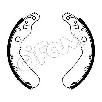 Brzdová čelist Sada brzdových čelistí CIFAM 153-045