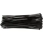 TOPEX Stahovací pásky 4,8 mm x 300 mm, 75 ks, černé, hobby