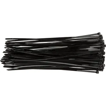 Stahovací páska TOPEX Stahovací pásky 4,8 mm x 300 mm, 75 ks, černé, hobby