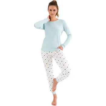 Dámské pyžamo Dámské pyžamo CANA 433 mátová INTERLOCK XXL 0