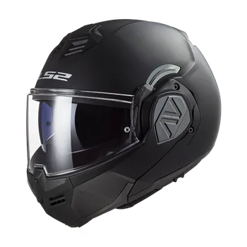 Helma na motorku překlápěcí helma Advant solid černá Velikost: S