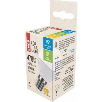 Žárovka Emos LED žárovka True Light Mini Globe E14 4,2 W 40 W 470 lm neutrální bílá