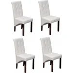 Jídelní židle 4 ks umělá kůže / dřevo Dekorhome