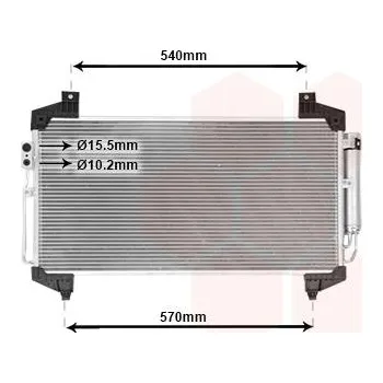 Výparník klimatizace Kondenzátor, klimatizace VAN WEZEL 32015701
