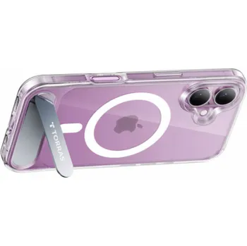 Pouzdro na mobilní telefon Torras Pstand Series Case for iPhone 16 Plus (transparent)