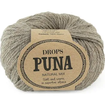 Příze Příze DROPS Puna natural mix 04 - šedohnědá