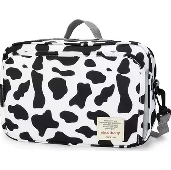 Přebalovací taška Organizér / přebalovací taška na kočárek v 18 moderních designech Barva: bílo černá (milk pattern)