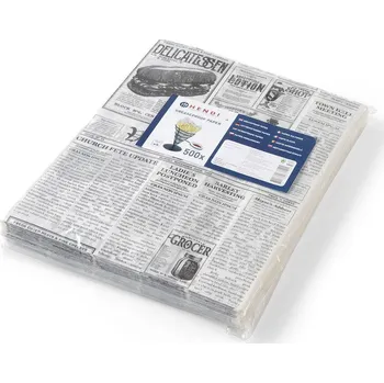 Pečicí papír Nepromastitelný papír, HENDI, Novinový tisk, 500 ks, 200x250mm