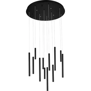 Moderní lustr Ilios 12 stmívatelný černá