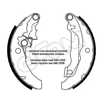 Auto-moto Sada brzdových čelistí CIFAM 153-131Y