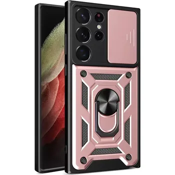 Pouzdro na mobilní telefon Kryt Samsung Galaxy S23 Ultra Techsuit CamShield Pro rose gold