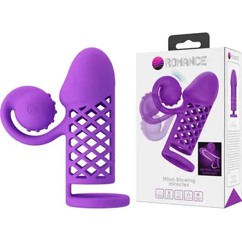 Návlek na penis Romance Harden Extended Sleeve Purple