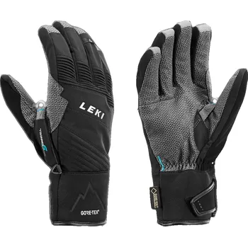 Leki Tour Pro V GTX - Black/chrome/cyan 636770301 Velikost: 10