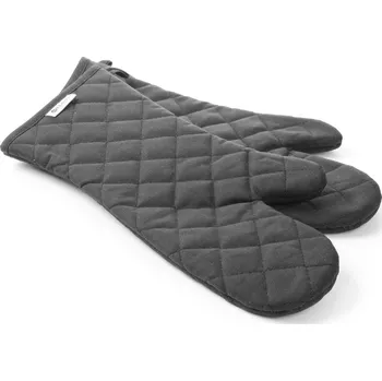 Místa do trouby – 2 ks, HENDI, bavlna s ohnivzdorným povlakem, Černá, 2 ks, (L)380mm