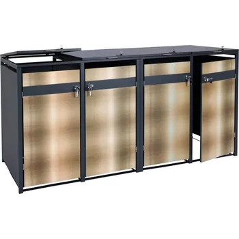 Popelnice Přístřešek na 4 popelnice J82