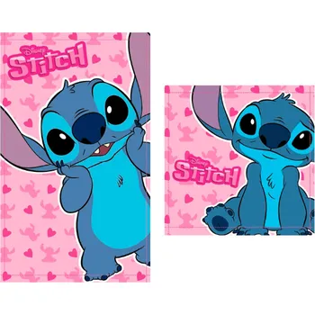 Set ručníků Lilo a Stitch růžové 2ks