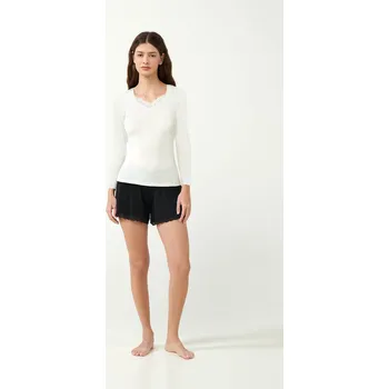 Dámská móda Vamp - Tričko s dlouhými rukávy 21805 - Vamp cream xl