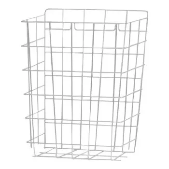 Odpadkový koš BCsystem Koš drátěný K022 malý, bílý, závěsný