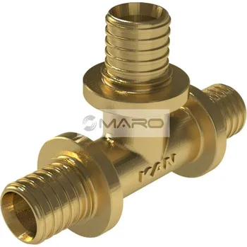 rozdělovač topení KAN-therm ultraLINE T-kus pro axiální lisování 14 x 14 x 14 mm, mosaz, 2509257000