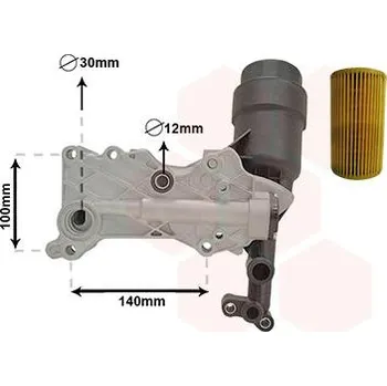 Chladič motoru Olejový chladič, motorový olej VAN WEZEL 30013703