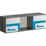 Police, regál Apettita 10 Antracit/bílá 1