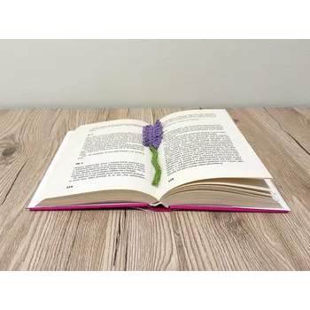 Doplněk ke knize Záložka levandule , bavlna polyakryl, barva fialovo zelená