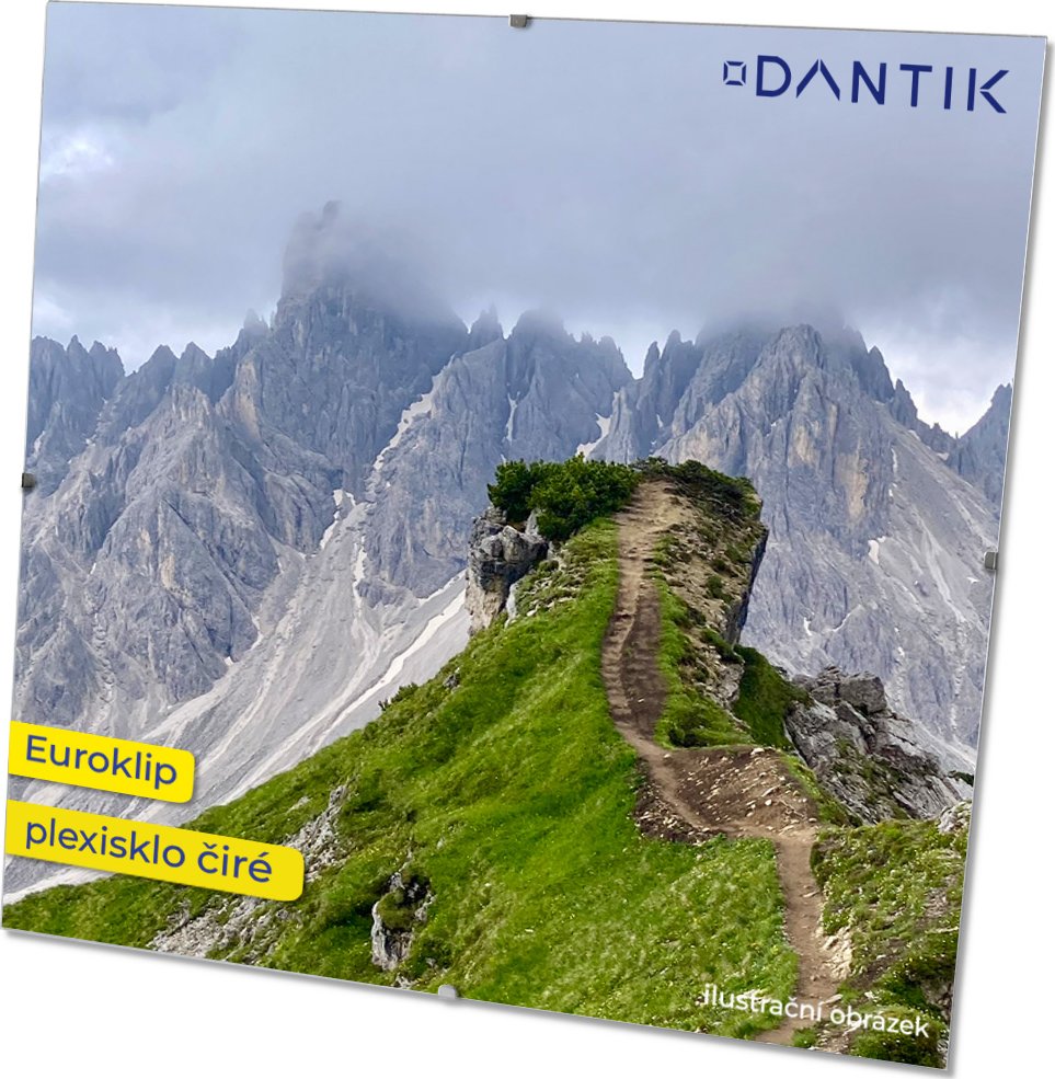 40x40 | DANTIK Euroklip PLEXI čiré - rámeček na fotky (40x40)