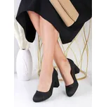 Ctogo GOGO Třpytivé černé lodičky SG-778-1B Velikost: 38