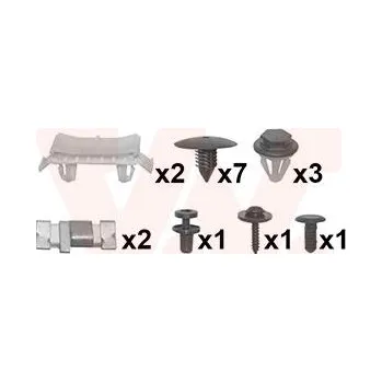 Blatník karosérie Montazni sada, blatnik VAN WEZEL 4366796