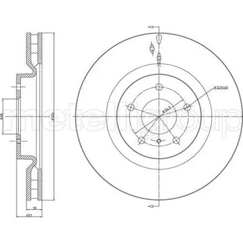 Brzdový kotouč Brzdový kotouč CIFAM 800-1172C