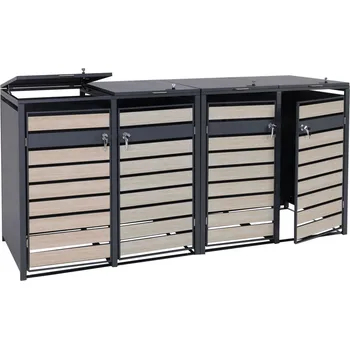 Popelnice Přístřešek na 4 popelnice J81 XL