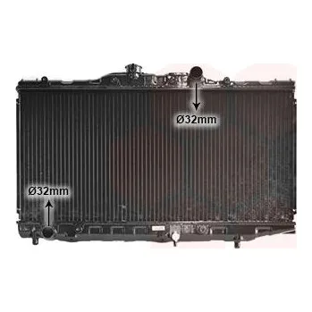 Motor automobilu Chladič, chlazení motoru VAN WEZEL 53002061