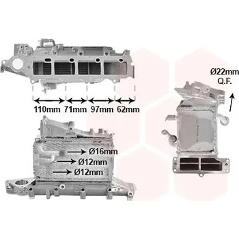 Turbodmychadlo chladič turba VAN WEZEL 58014712