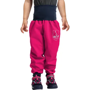 Batolecí softshellové kalhoty bez zateplení Basic, Fuchsiová Velikost: 98/104