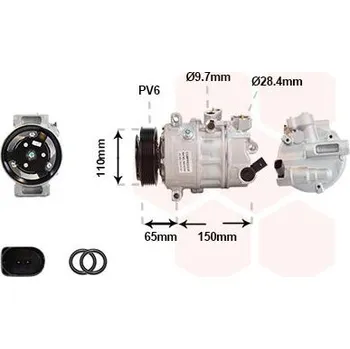 Kompresor klimatizace Kompresor, klimatizace VAN WEZEL 5801K703