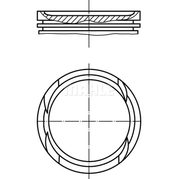 Píst motoru Mahle 011PI00112000