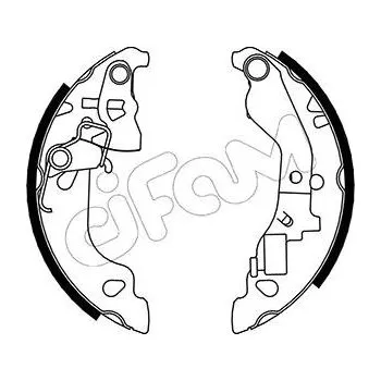 Brzdová čelist Sada brzdových čelistí CIFAM 153-079Y