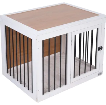 klec pro psa Modern Living Malmö bílá/přírodní/černá