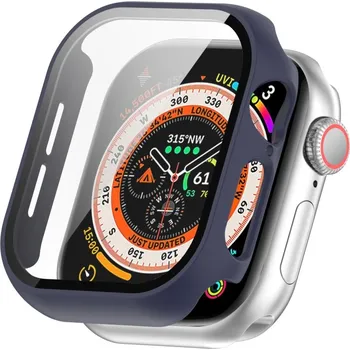 VSECHNONAMOBIL 87162 PC FULL COVER Plastový kryt se sklem pro Apple Watch 10 / 11 42mm tmavomodrý