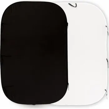 Fotopozadí Lastolite Skládací pozadí Lastolite PlainColours Black/White 1,8 x 2,75 m