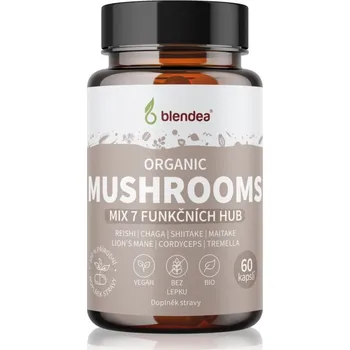 Přírodní produkt Blendea Mushrooms BIO 60 cps.
