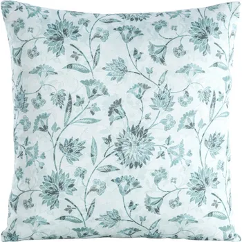 Povlak na dekorativní polštářek Modrý povlak na polštář s modrými květy Šírka: 45 cm | Dĺžka: 45 cm